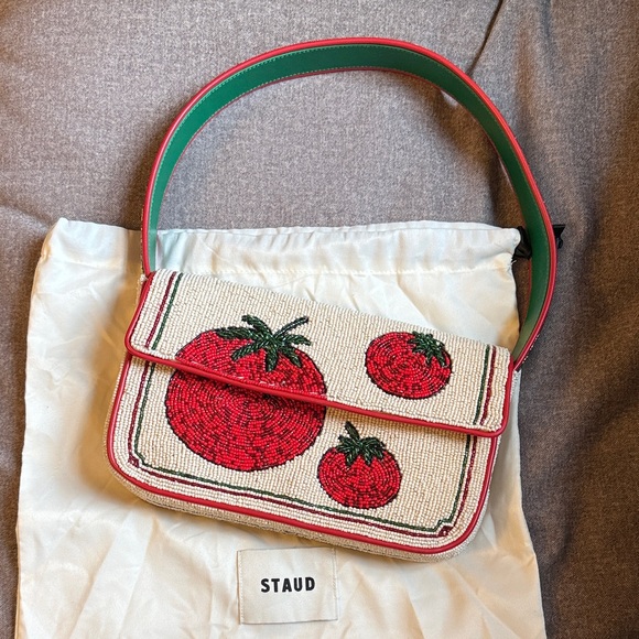 STAUD Tomato Beaded Shoulder Bag - Picture 4 of 17